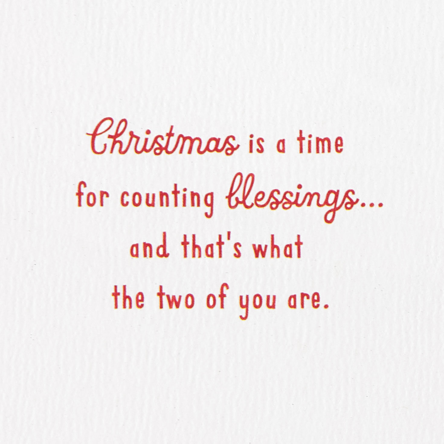 Holiday Greenery Son and Daughter-in-Law Christmas Card Sentiment image number 2