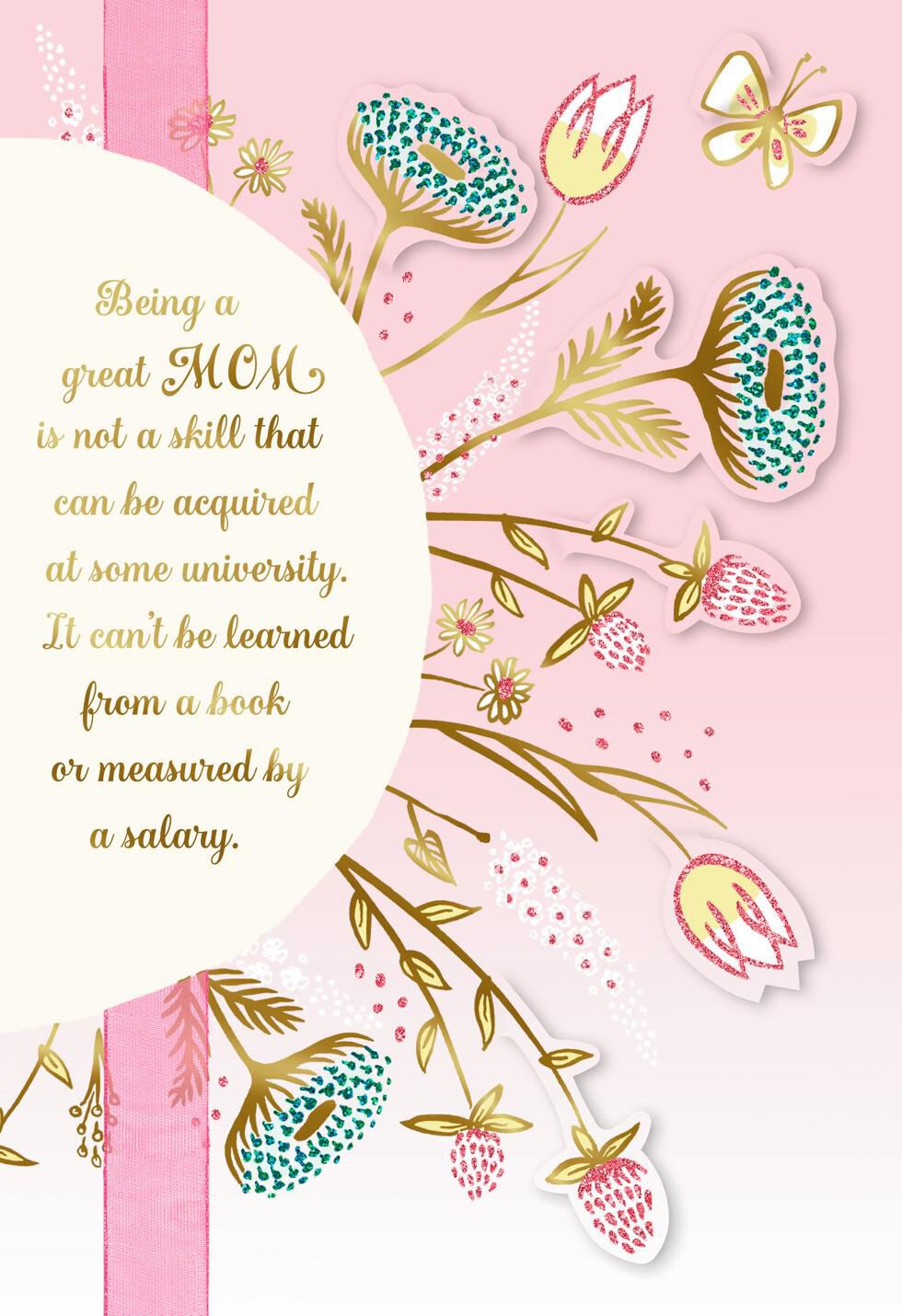 Flowers for a Truly Great Mom Mother's Day Card