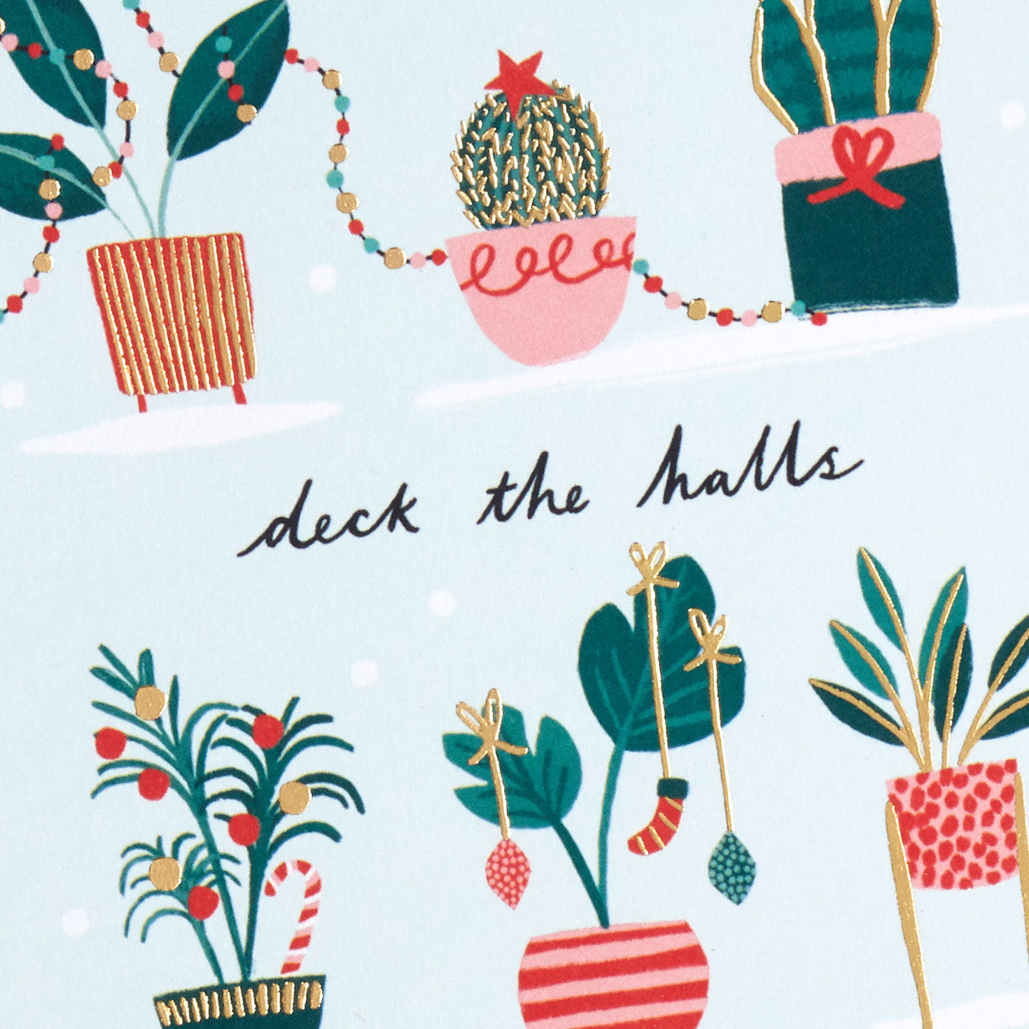 Holiday Trimmed Plants Packaged Christmas Cards, Set of 5, , large image number 5