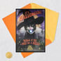 Cat in Witch's Hat Funny Halloween Card With Sound Card Front with Envelope and Gold Seal image number 6