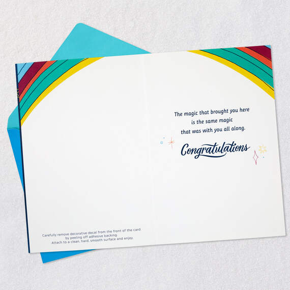 Never Forget Your Magic Graduation Card With Decal, , large image number 3