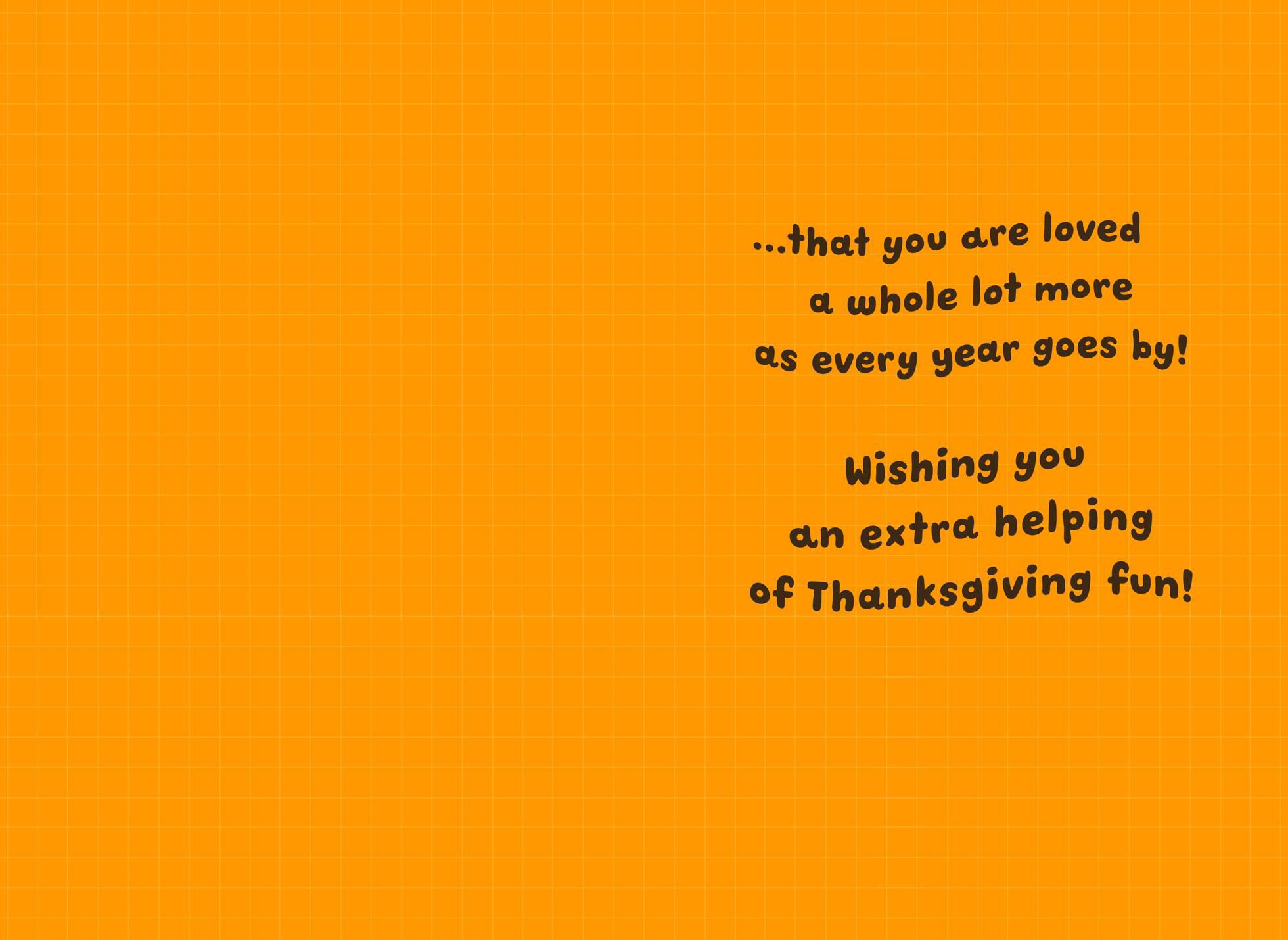 So Loved Thanksgiving Card for Great-Grandson