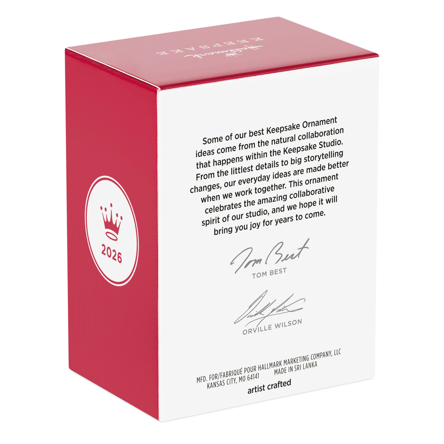 Beer Stein 2026 Keepsake Ornament Package Back image number 8