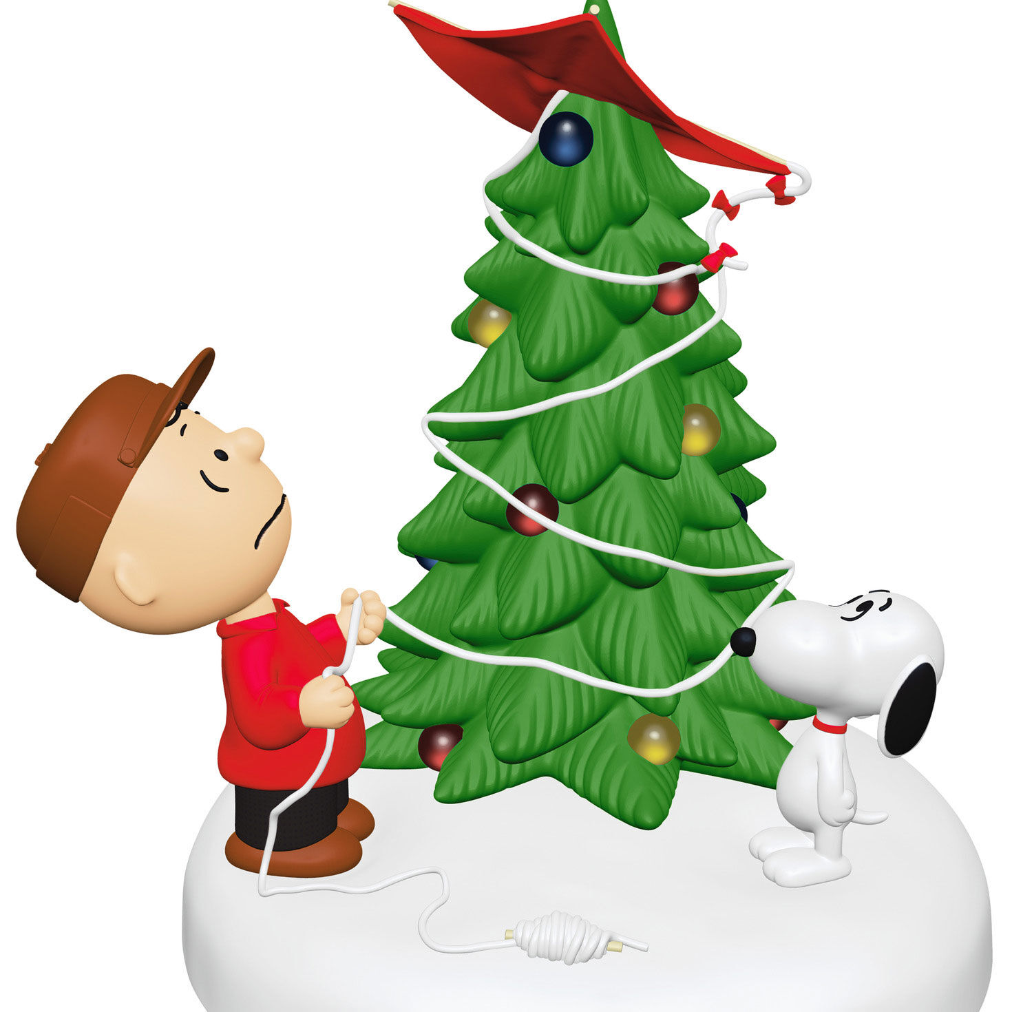 Charlie Brown's Kite on Tree Keepsake Ornament closeup view image number 5