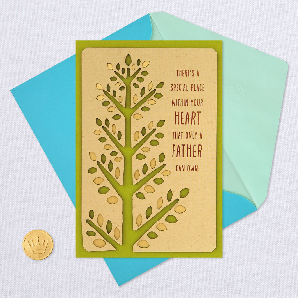 Stalwart Tree Birthday Card To Dad From Daughter Greeting Cards