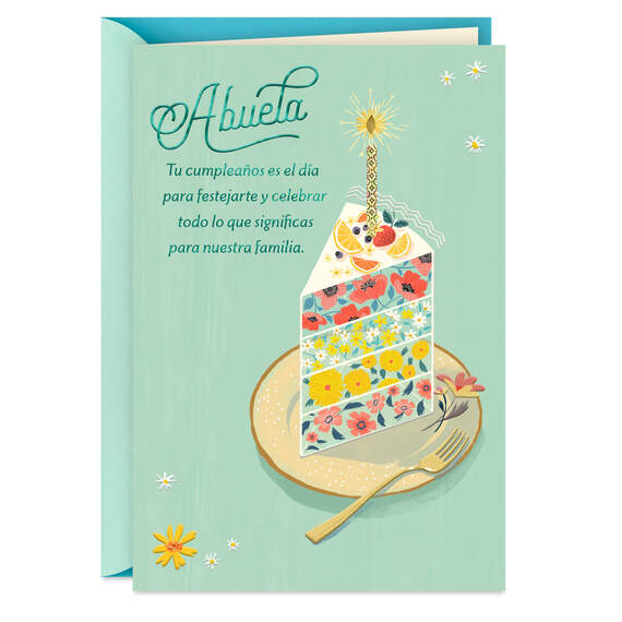 You're Loved All Year Long Spanish-Language Birthday Card for Grandma