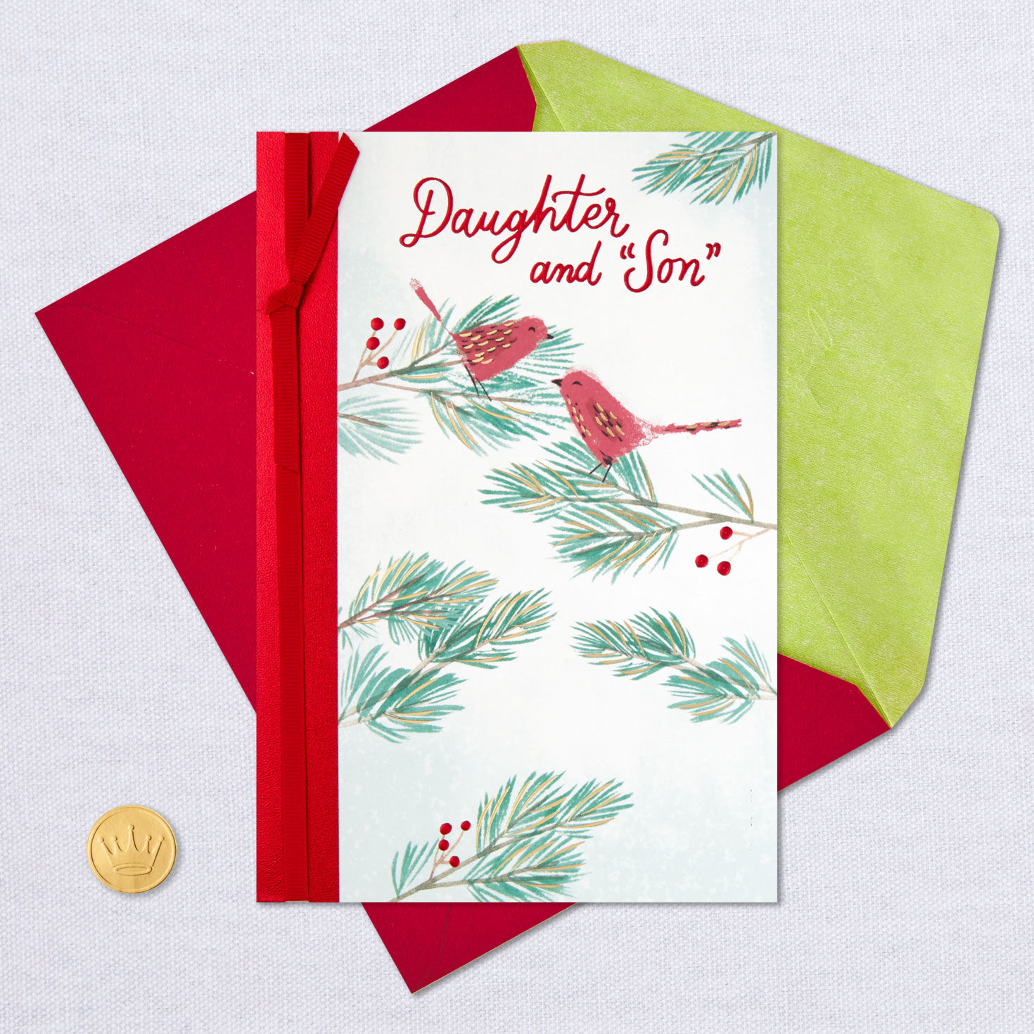 Being Part of Your Lives Christmas Card for Daughter and Her Husband, , large image number 5