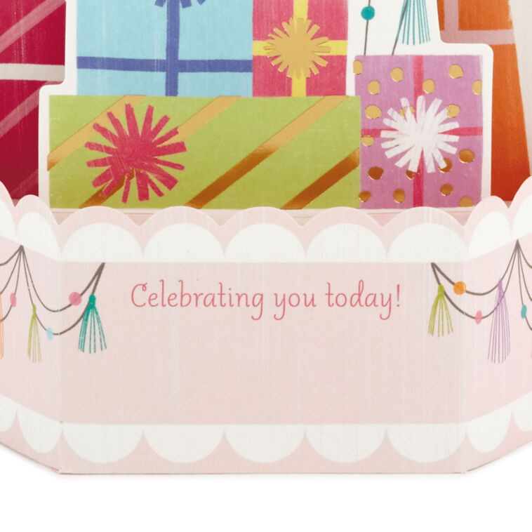 Balloons Musical 3D Pop-Up Birthday Card With Light, , large image number 4