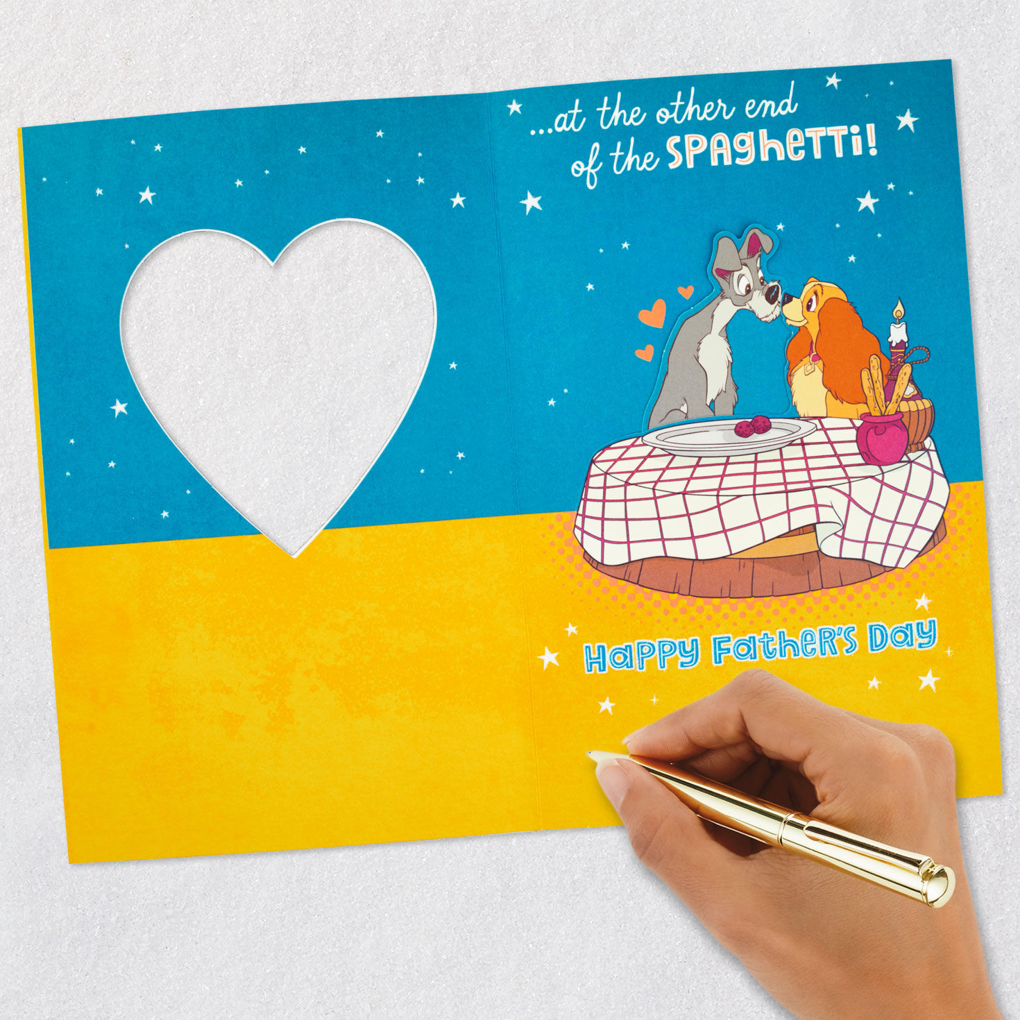 Lady and the Tramp Disney Father's Day Card Signing card image number 7