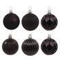 24-Piece Black Shatterproof Christmas Ornaments Set, , large image number 1