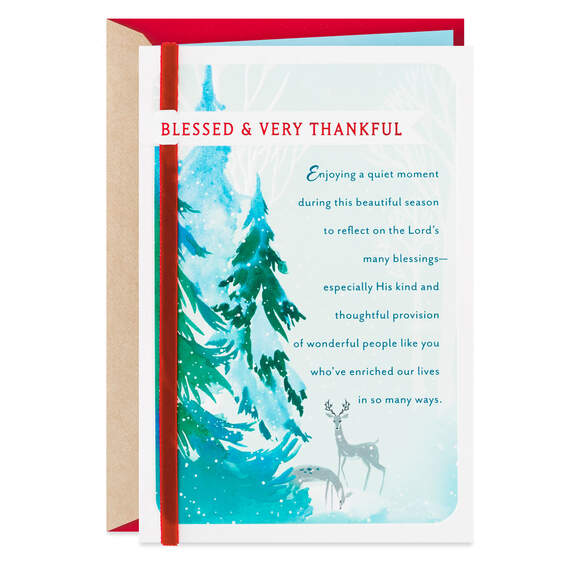 You're Lovingly Thought of Religious Christmas Card, , large image number 1