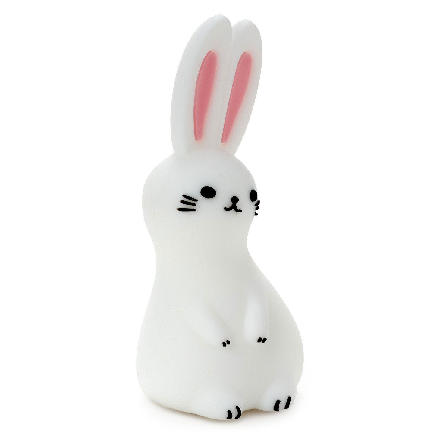 Charmers White Bunny Silicone Charm, 2.6" H