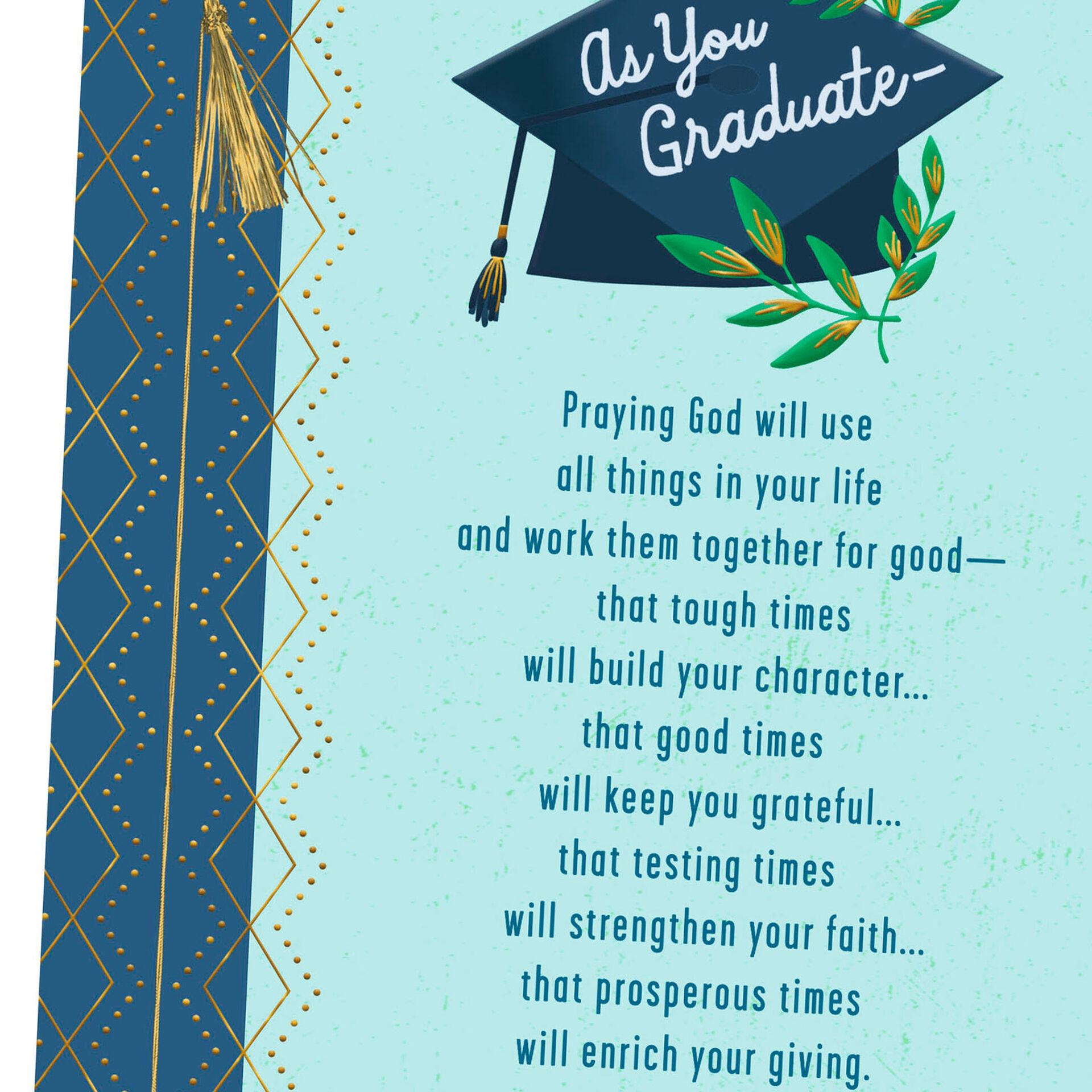 All You've Accomplished Religious Graduation Card for Son - Greeting