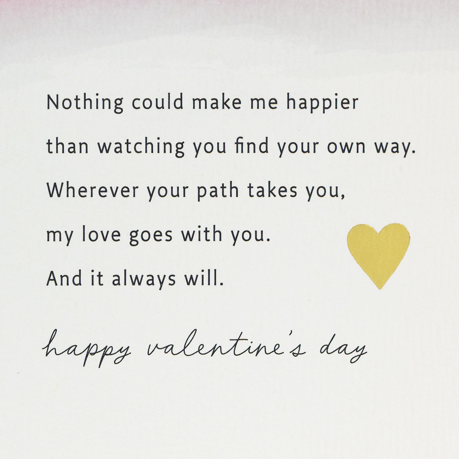 Pink Watercolor Hearts Daughter Valentine's Day Card Sentiment image number 2