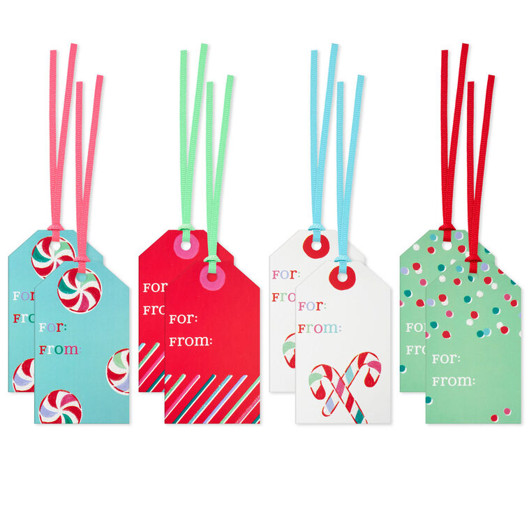 Holiday Fun 8-Pack Assorted Christmas Gift Tags