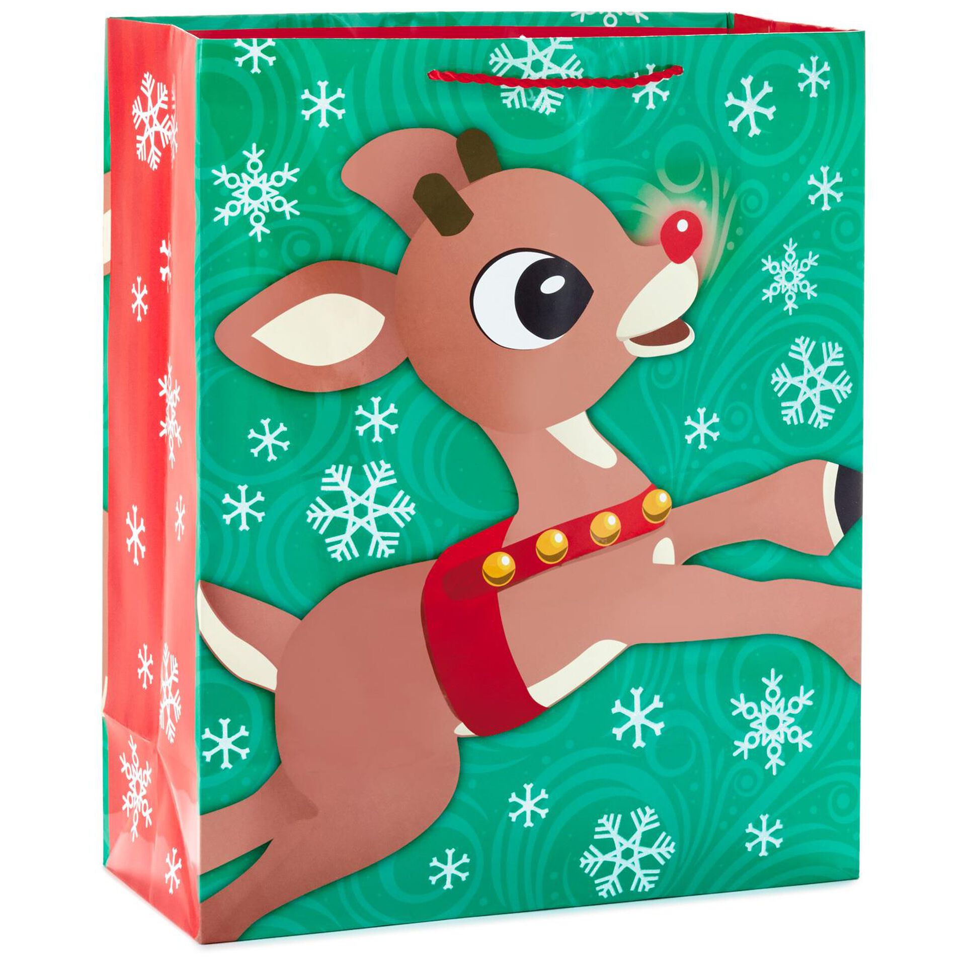 Rudolph the Red-Nosed Reindeer® Flying X-Large Christmas Gift Bag, 15.5