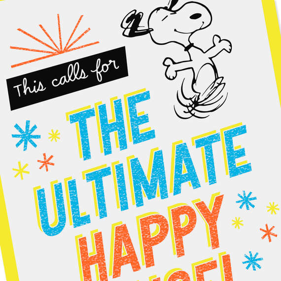 Peanuts® Snoopy Happy Dance Congratulations Card, , large image number 4
