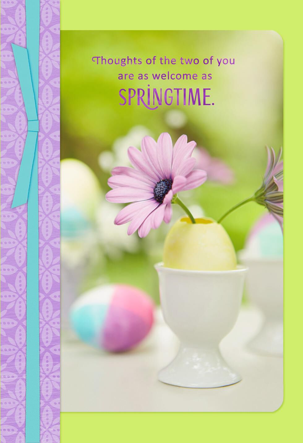 Welcome as Springtime Easter Card for Daughter and Son-in-Law