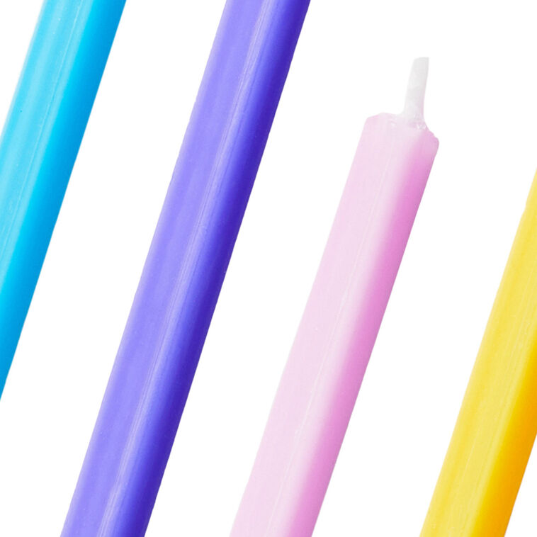 Triangular Candles Colorful Triangular Party Candles, Pack of 6 - Cake Toppers & Candles ...
