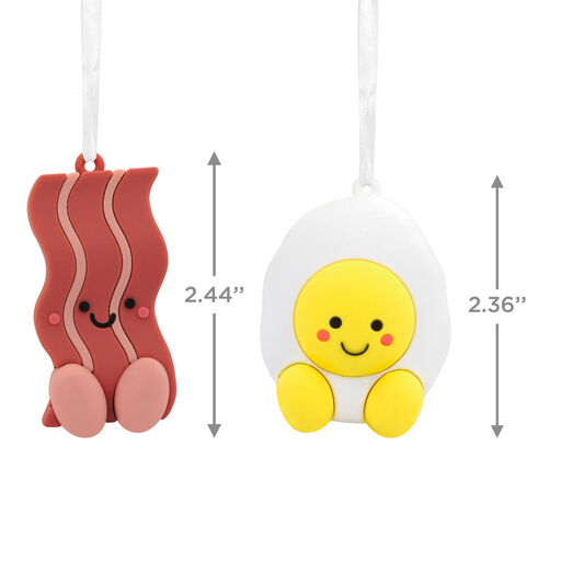 Better Together Bacon and Eggs Magnetic Hallmark Ornaments, Set of 2, 