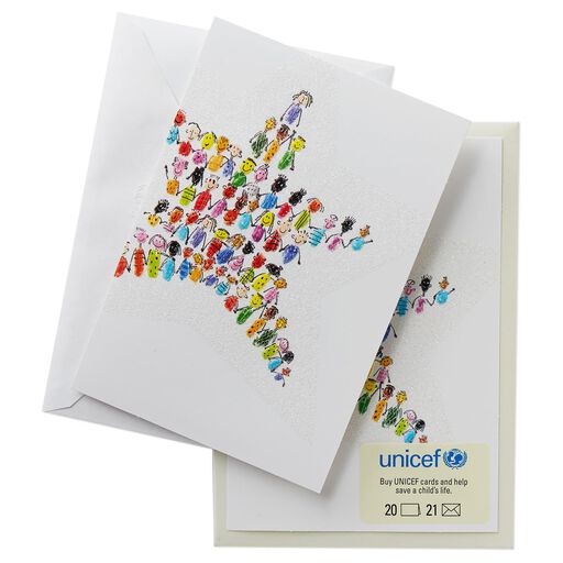 Unicef Children Christmas Star Christmas Cards Box Of 20 Unicef Children Christmas Star Christmas Cards Box Of 20