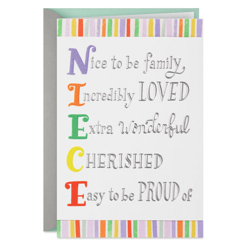 Really Loved a Lot Birthday Card for Niece, 