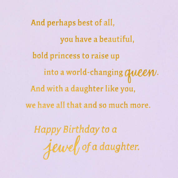 Jewel in the Family Crown Birthday Card for Daughter, , large image number 3