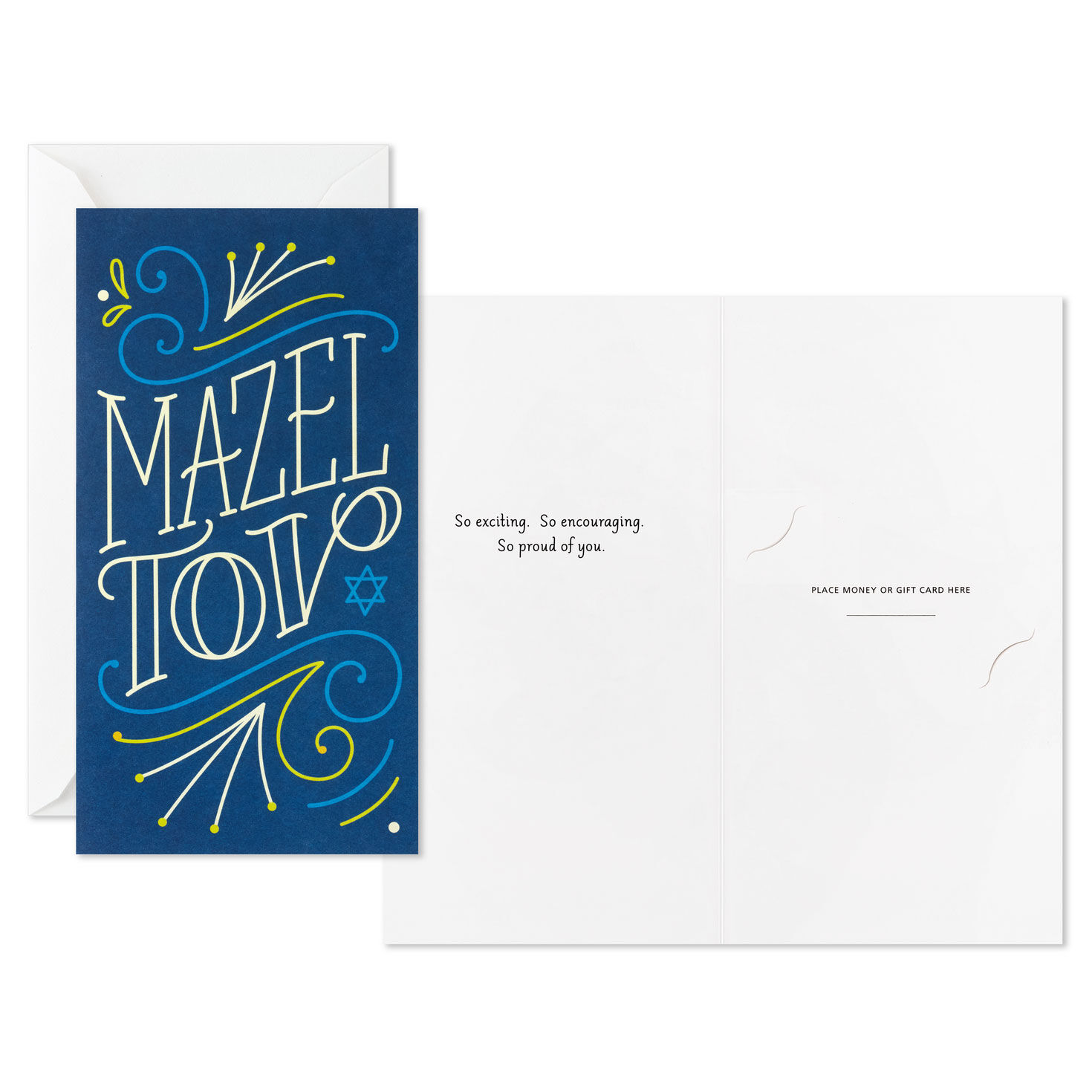 Mazel Tov Congratulations  Cards Pack Card Front with Sentiment image number 2