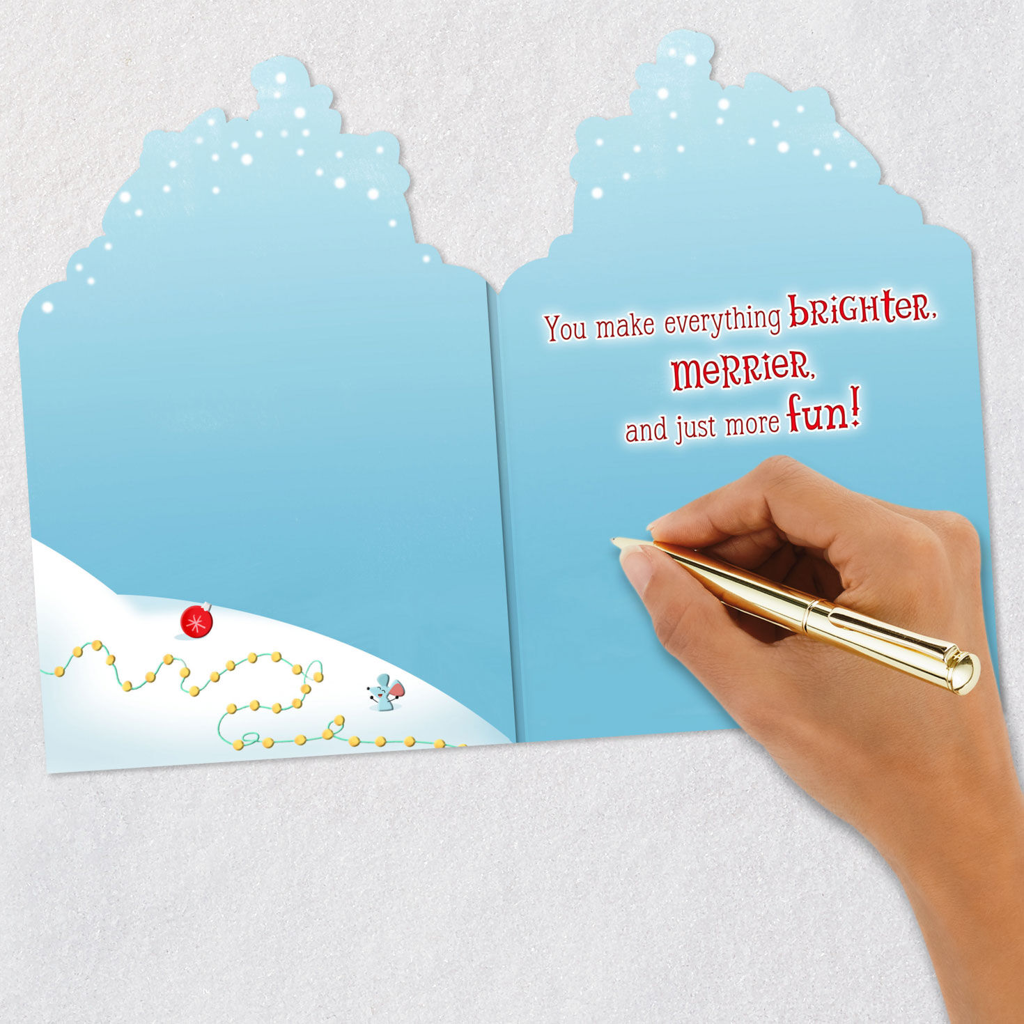 Bright, Merry and Fun Christmas Card for Grandpa, , large image number 6