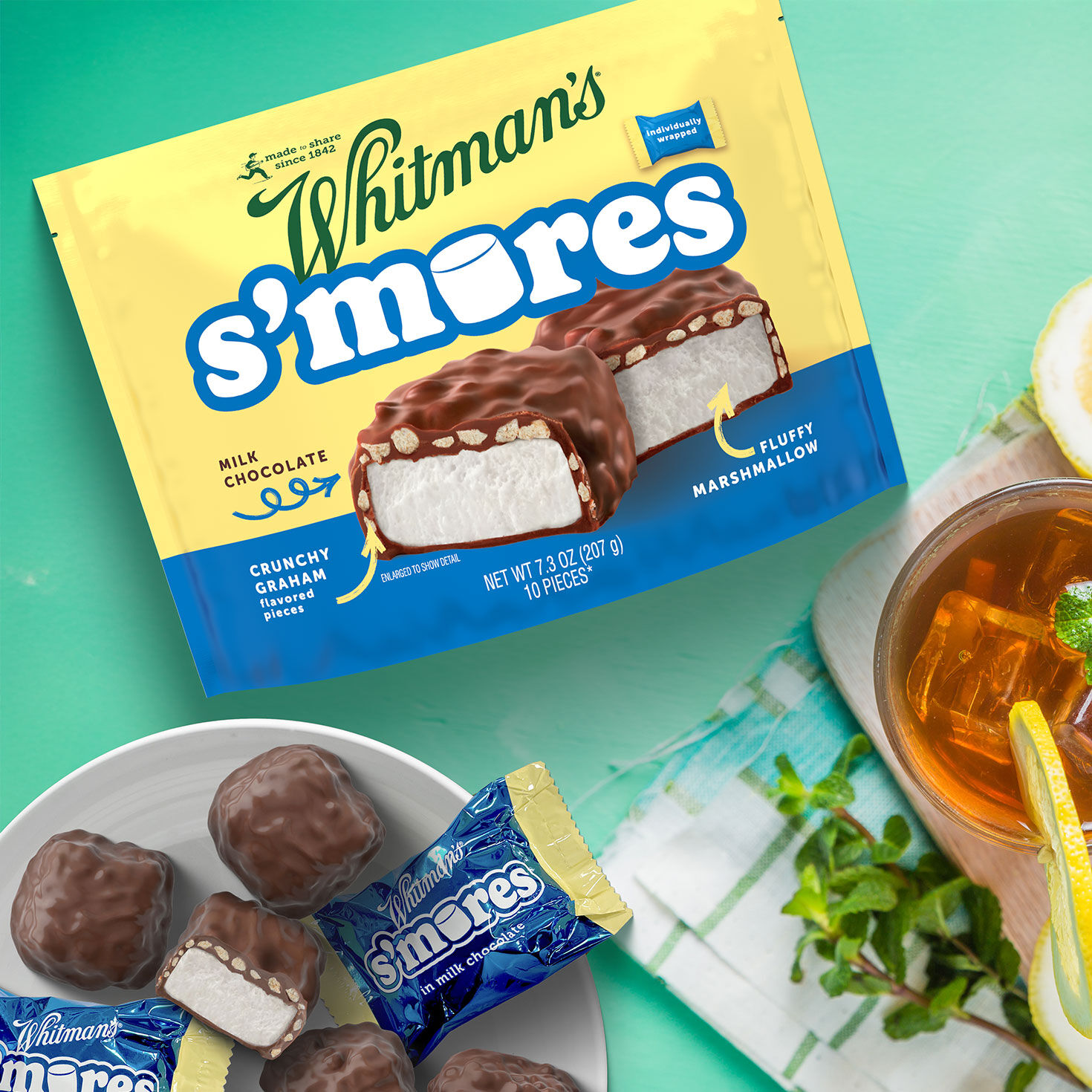 Individually Wrapped Milk Chocolate S'mores in Bag in use image number 4