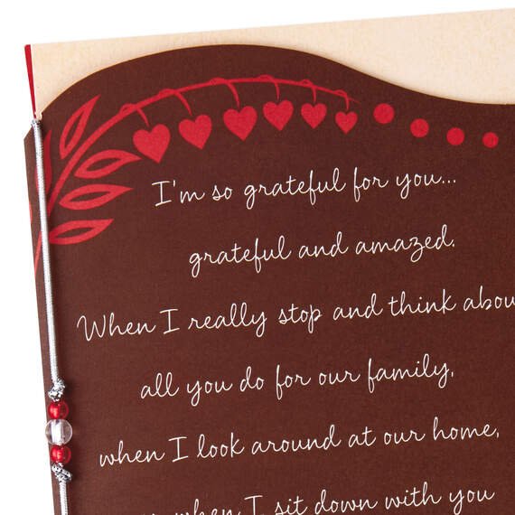 Grateful for You Valentine's Day Card for Husband, , large image number 5