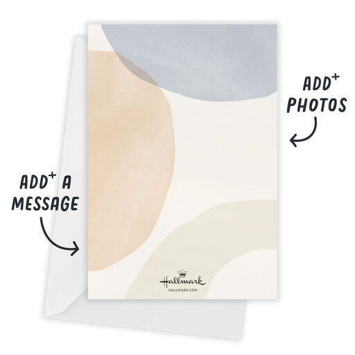 Cheer Abstract Circles Flat Holiday Photo Card, 