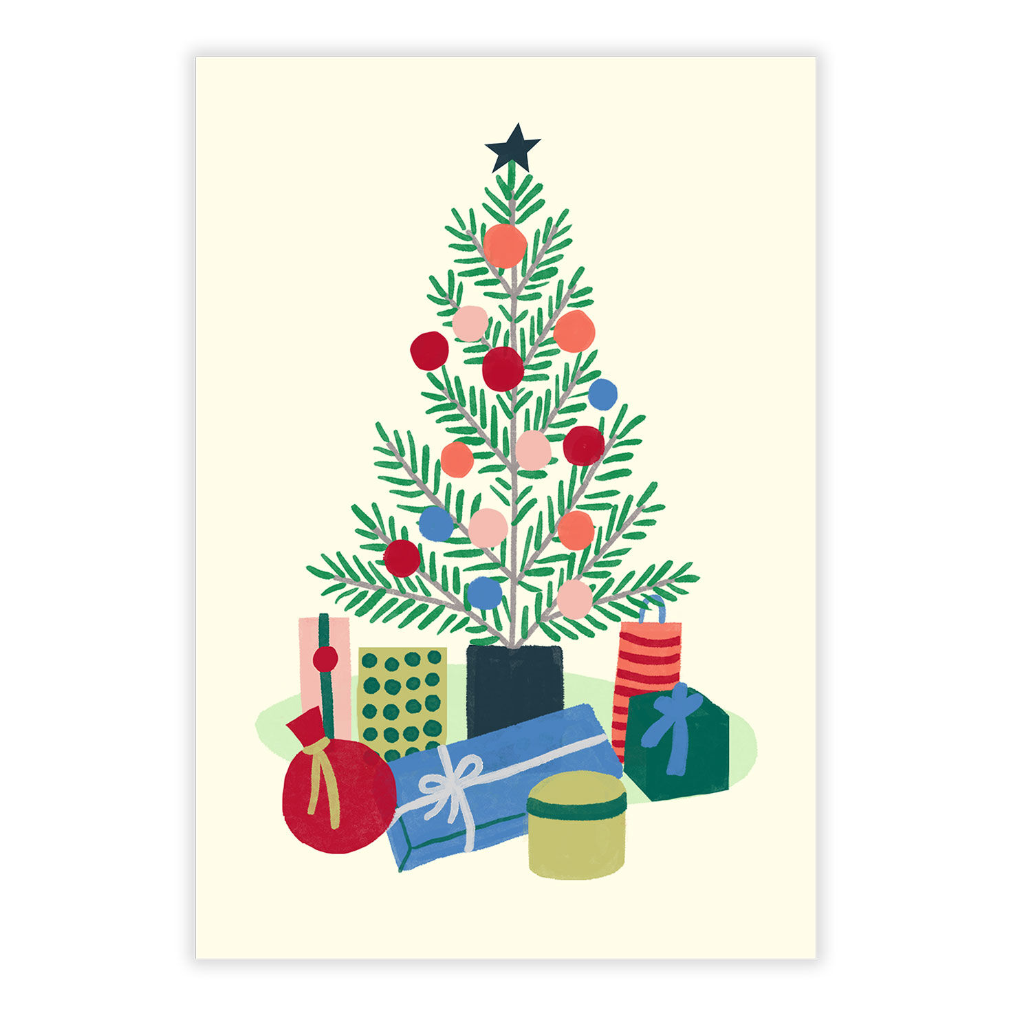 Colorful Tree Christmas eCard, , large image number 2