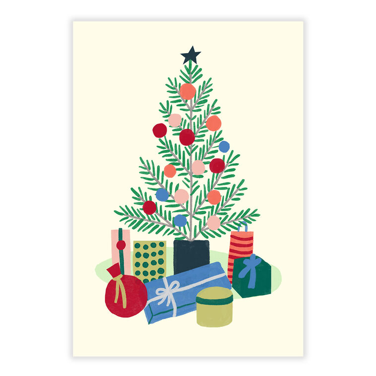 Colorful Tree Christmas eCard, , large image number 2