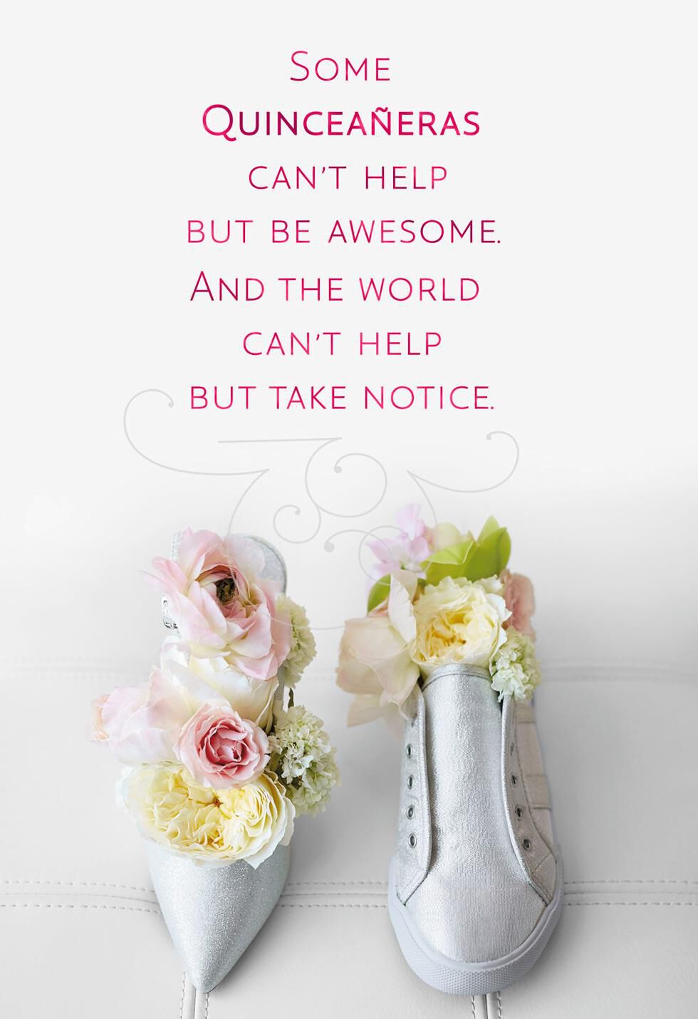 One Step Ahead Quinceañera Card