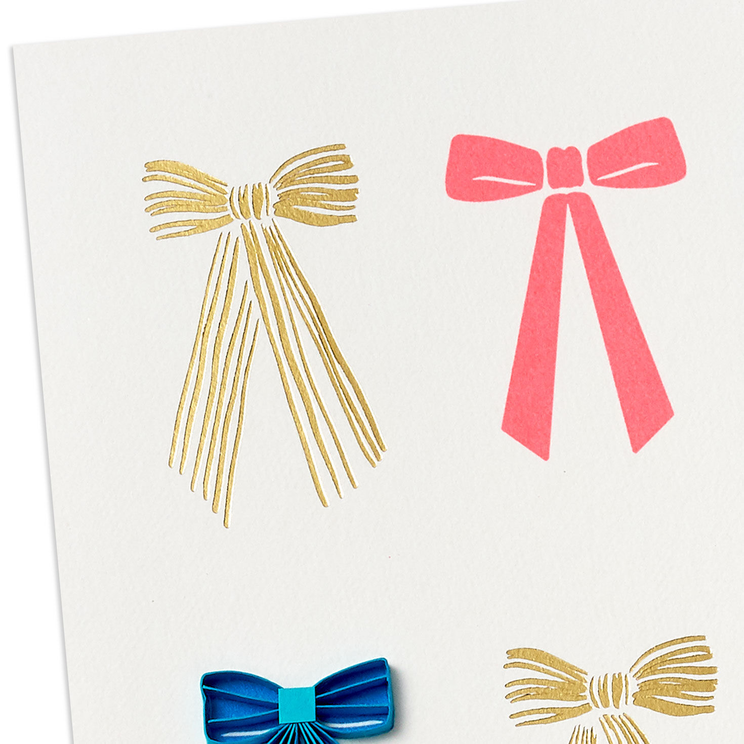 Rows of Bows Quilled Signature Birthday Card Card Front Detail image number 5