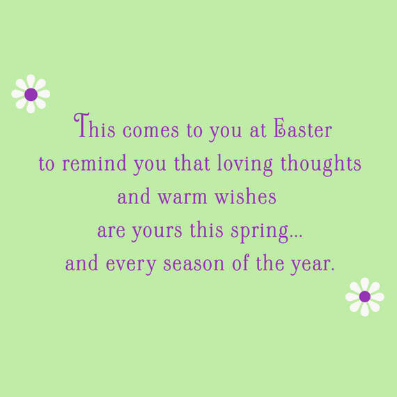 Loving Thoughts and Warm Wishes Easter Card, , large image number 2