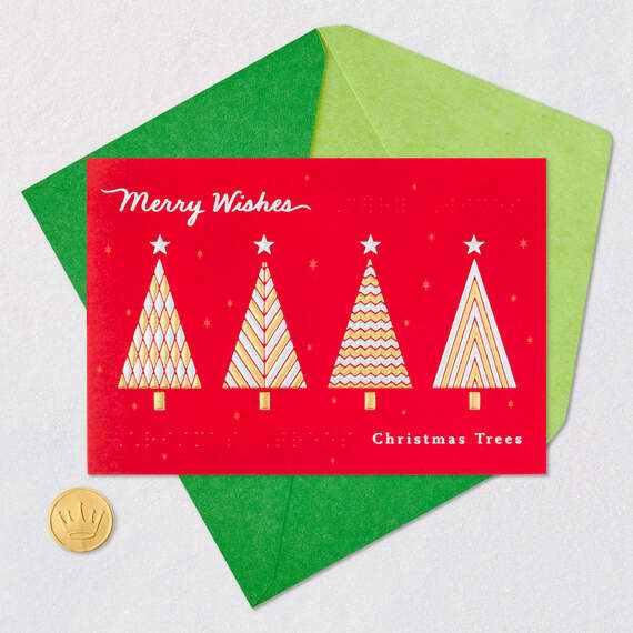 Merry Wishes Braille Christmas Card, , large image number 5