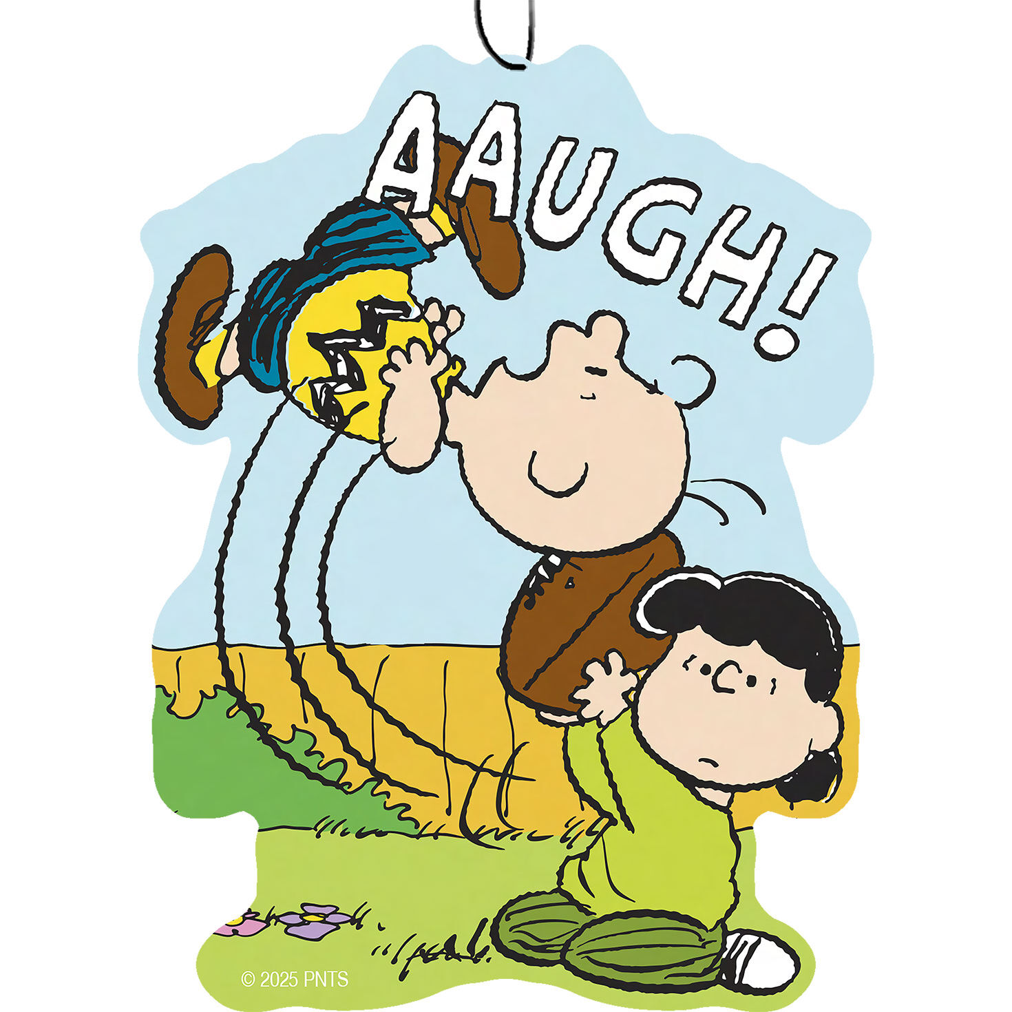 Spoontiques Peanuts Charlie Brown and Lucy Football Air Fresheners, 3-pack