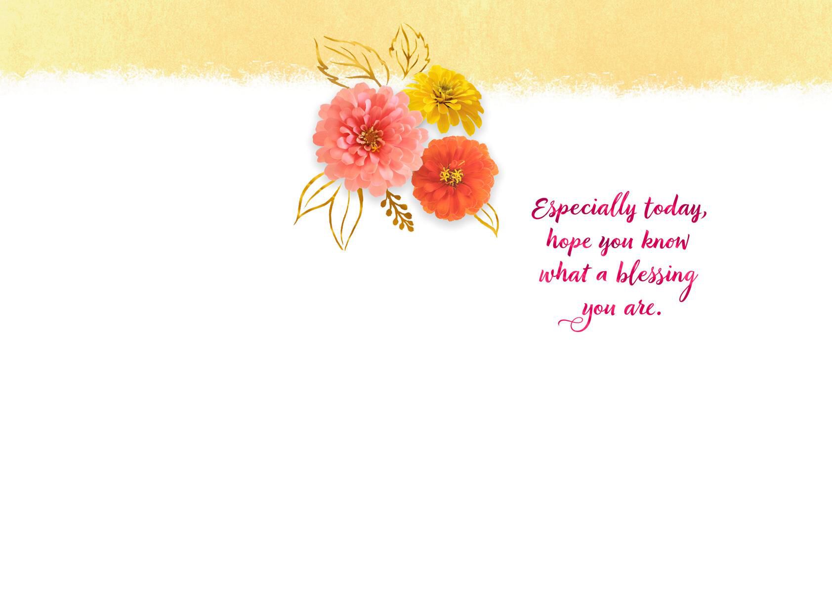 You're a Blessing Floral Mother's Day Card
