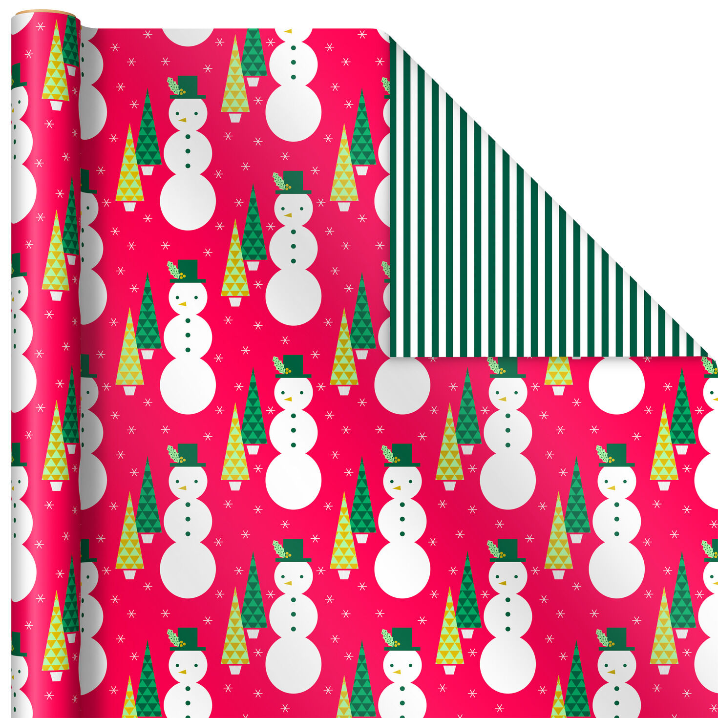 Mod Holiday Assorted Reversible Wrapping Paper  image number 5