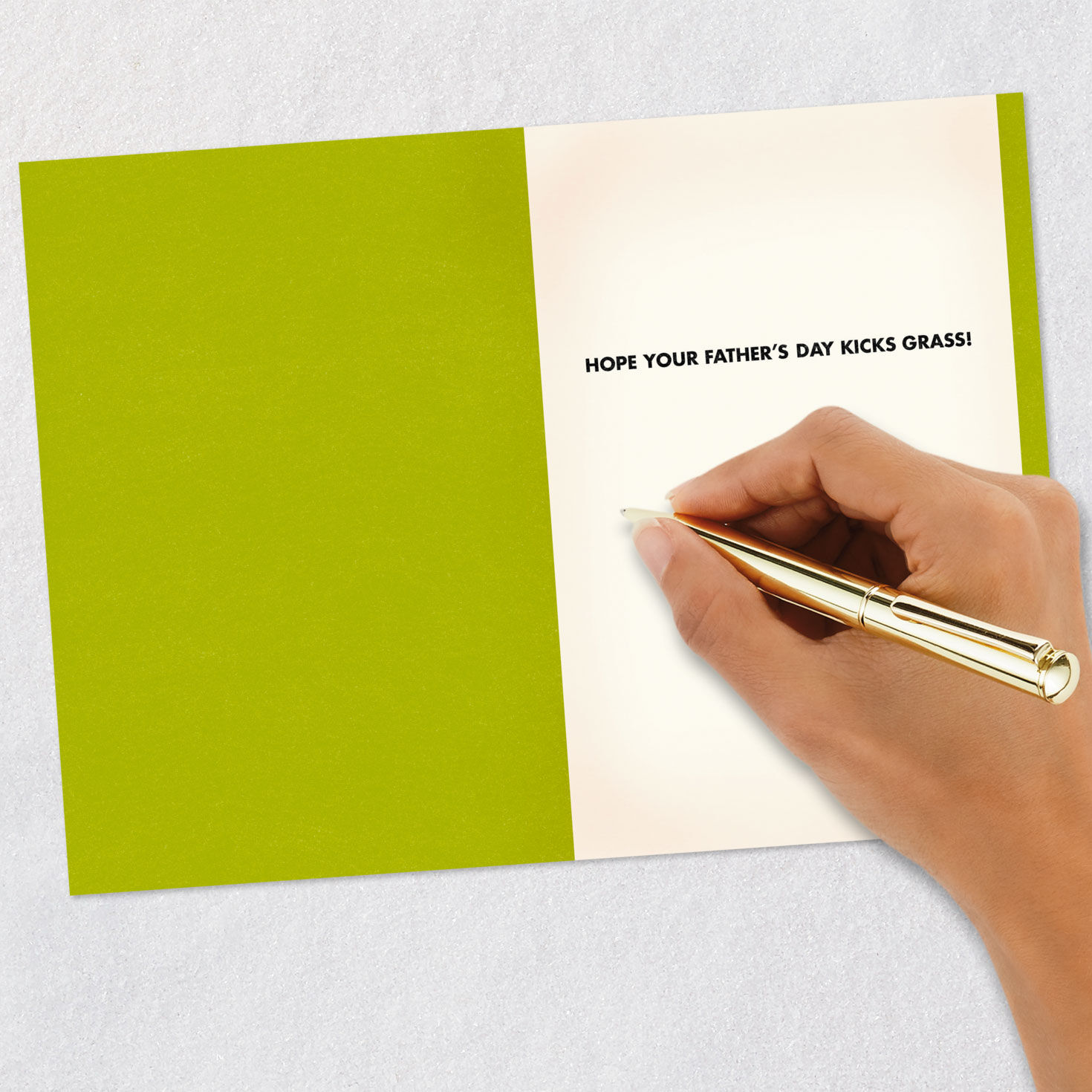 Lawn Mowing Cartoon Father's Day Card Signing card image number 6