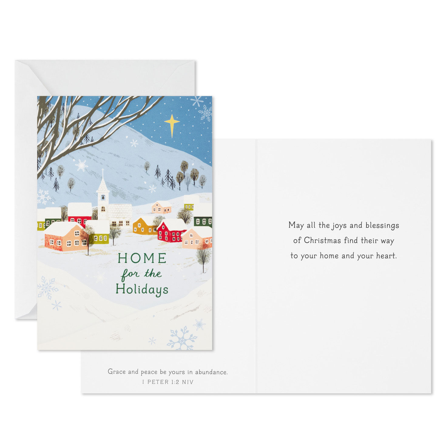 Village DaySpring Religious Christmas Cards Card Front with Sentiment image number 3