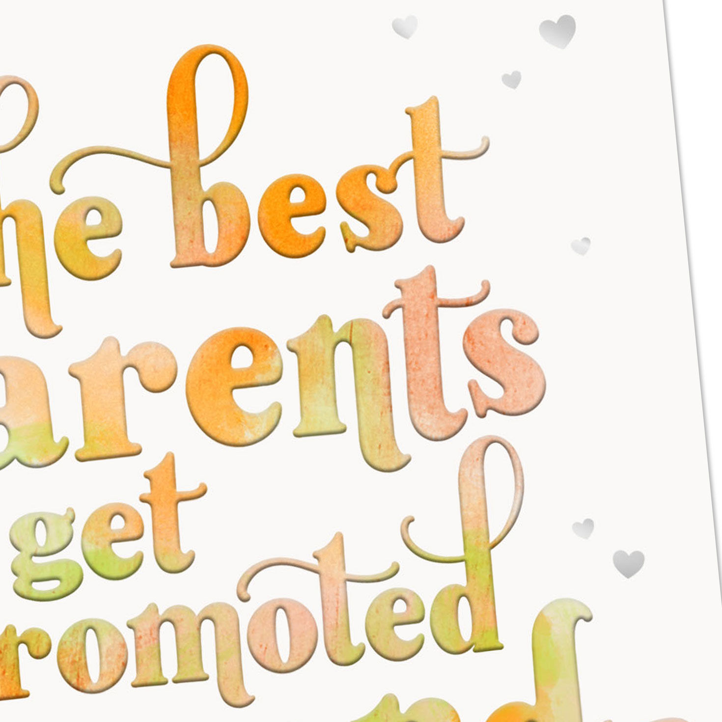 Promoted to Grandparents New Grandbaby Card Open card with envelope image number 4