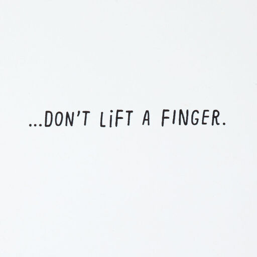 Don't Lift a Finger Dinosaur at Gym Funny Birthday Card, 
