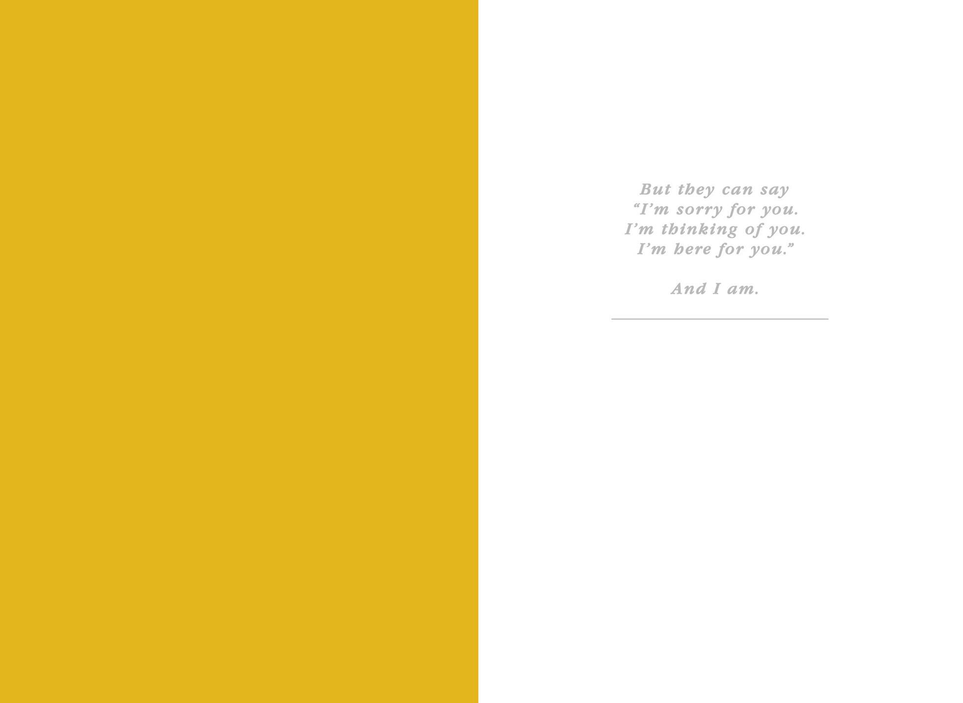 I'm Here For You Encouragement Card
