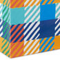 Blue and Orange Plaid Mini Bag for Gift Cards upclose detail image number 5