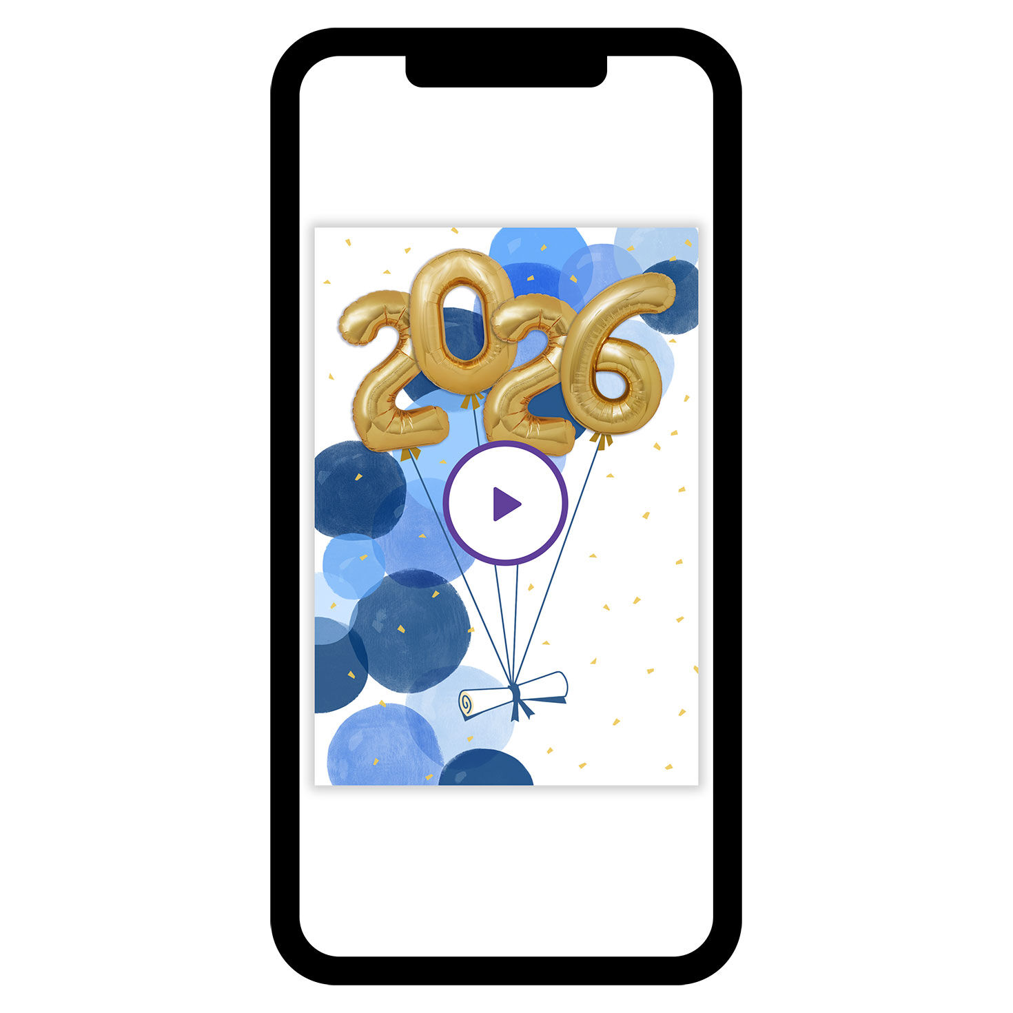 2026 Balloons Custom Graduation eCard