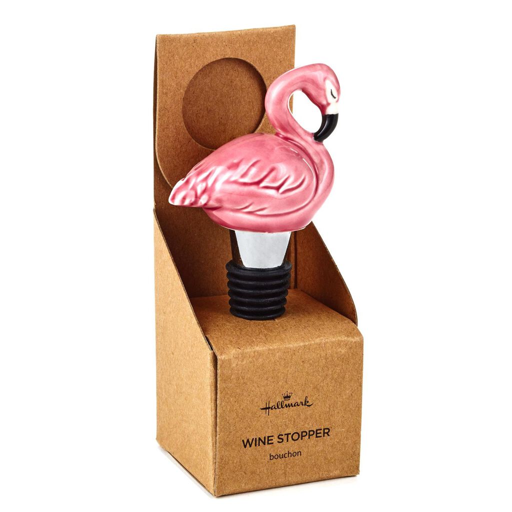 Flamingo Wine Stopper Kitchen Accessories Hallmark