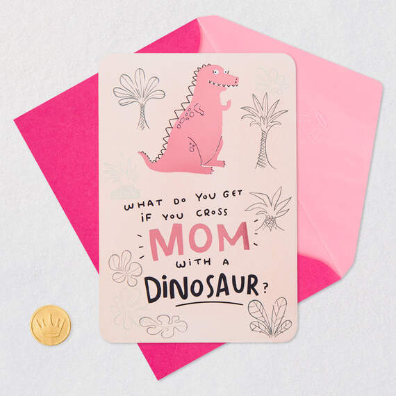 Roarsome Dinosaur Pop-Up Funny Mother's Day Card for Mom, , large image number 6
